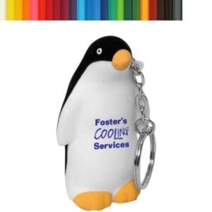 Cute Penguin PU Stress Ball Key Chain