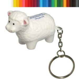 Sheep PU Stress Ball Key Chain