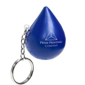 PU Droplet Stress Ball Key Chain