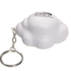PU Cloud Stress Ball Key Chain