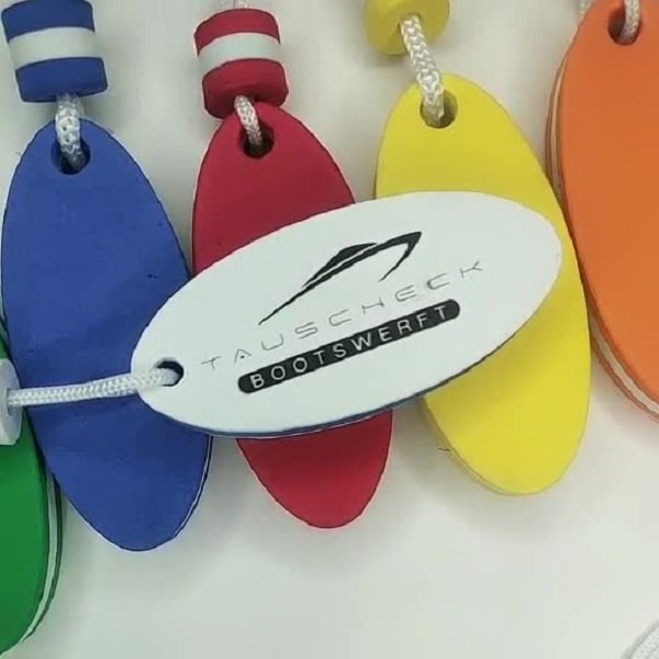 Surfoard Shaped EVA Floating Keychain