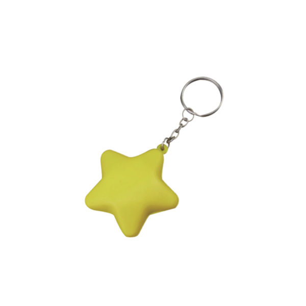 Star Stress Ball Key Chain