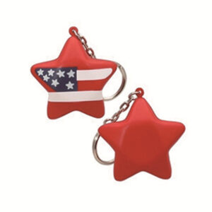 Star Stress Ball With Keychain