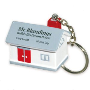 House Stress Ball With Keychain