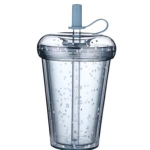 Double-Walled 15oz Insulated AS Straw Cup