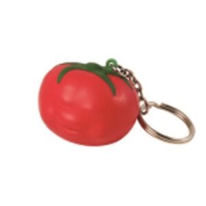PU Tomato Stress Ball with Keychain