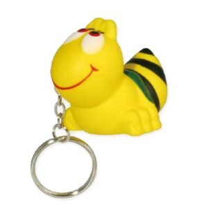 PU Bee Stress Ball With Keytag