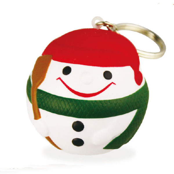 Snowman Stress Ball With Keychain