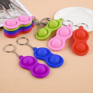 Pop 2 Stress Relief Hand Keychain, Pop Bubble Fidget Toys