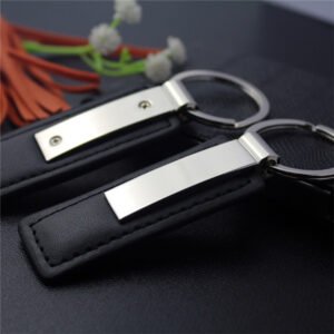 Premium PU Leather Keychain Zinc Alloy Key Ring