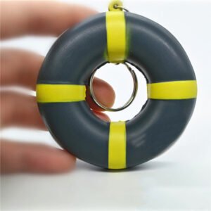 PU Life Buoy Stress Ball Keychain