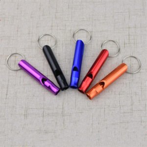 Aluminum Safety Whistle keychain
