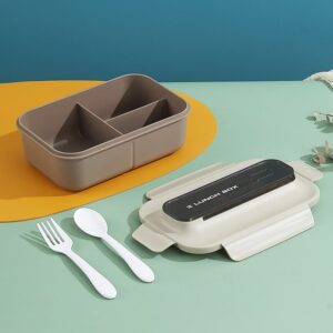 PP Light Lunch Box with Fork & Spoon