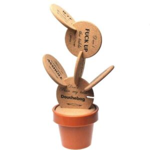 DIY Cactus Coasters with Flowerpot Holder