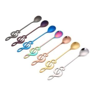 Note-shaped Stainless Steel Coffee Spoon