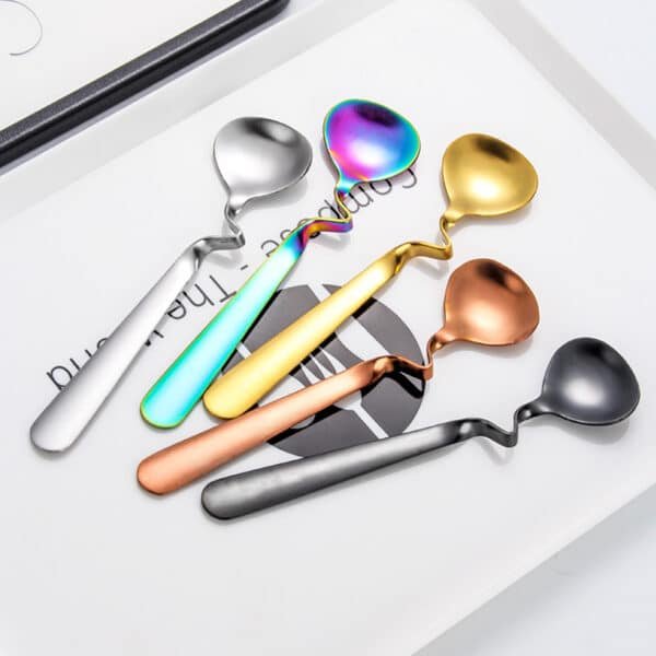 New Creative Stainless Steel Coffee Spoon