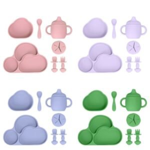 Children-  Silicone Cartoon Octopus Fork & Spoon