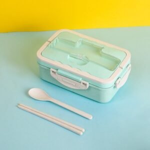 Microwavable Lunch Box Insulated Plastic Square Fast Food Container