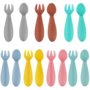All Silicone Children-  Fork and Spoon Set