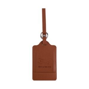 Leather Bag Tag With Foil Stamping Logo