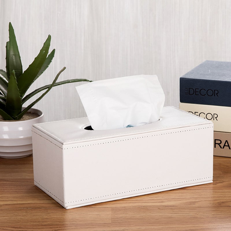 Custom PU Leather Tissue Box