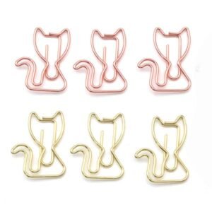 Electroplating Cat Shaped Metal Paperclips