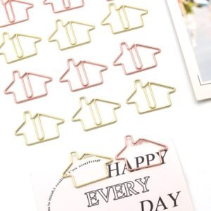 Electroplating House Shaped Metal Paperclips