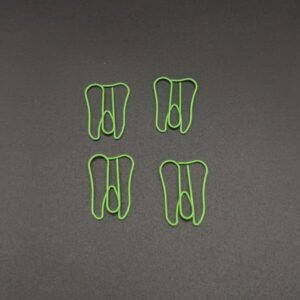 Tooth Shaped Metal Paperclips In A Can