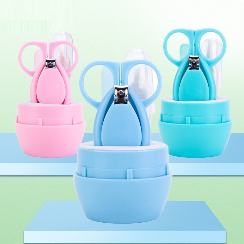 Newborn Baby Anti-Pinch Nail Clipper 4-Piece Set
