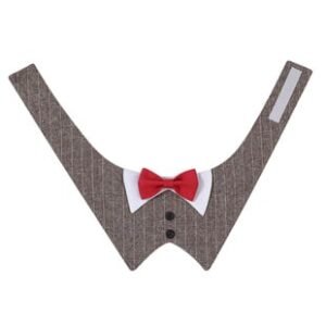 Fashionable Dog British Style Suit Collar Drool Scarf