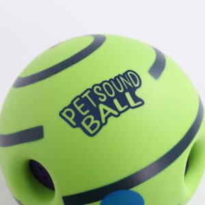 Green Rubber Pet Sound Ball
