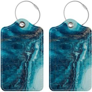 Custom Leather Luggage Tag