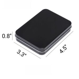 Black Stainless Steel Nail Clippers Set in Tinplate Box