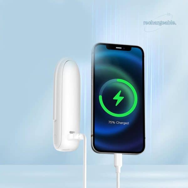 Foldable Power Bank Flashlight Handheld Fan