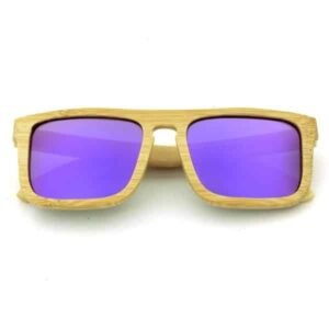 Square Bamboo Wood Sunglasses