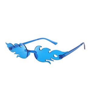 Transparent Flame Frameless Sunglasses