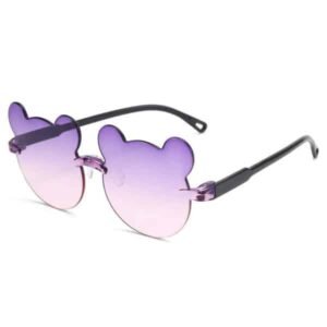 Transparent Bear Frameless Sunglasses