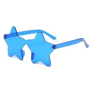 Star Shape Translucent Frameless Sunglasses