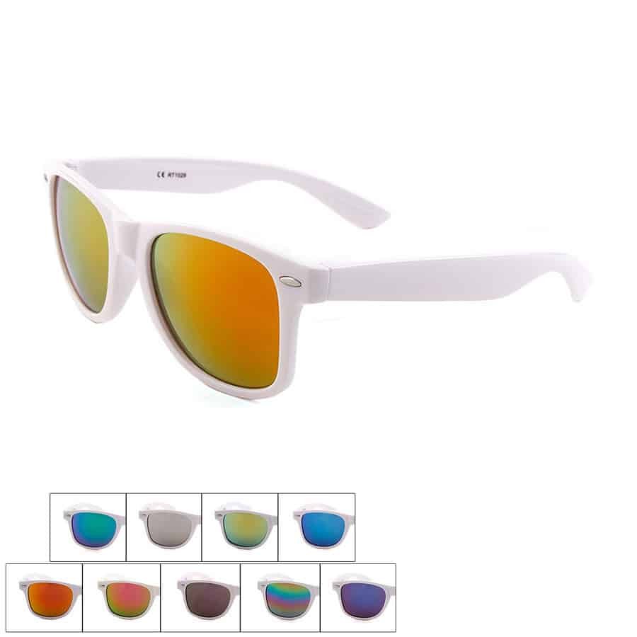 Customized WhitSunglassesith Rice Studs