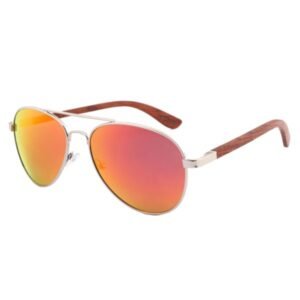 AviatoSunglassesith Wood Arms