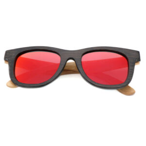 Wood Recycled SkateboarSunglassesirrored Lens