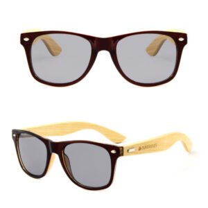 BamboSunglassesith Clear Frame