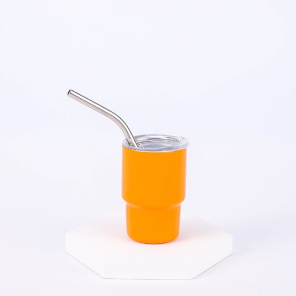 Multicolor Mini Portable Stainless Steel Wine Coffee Vacuum Bottle with Straw - 图片 2