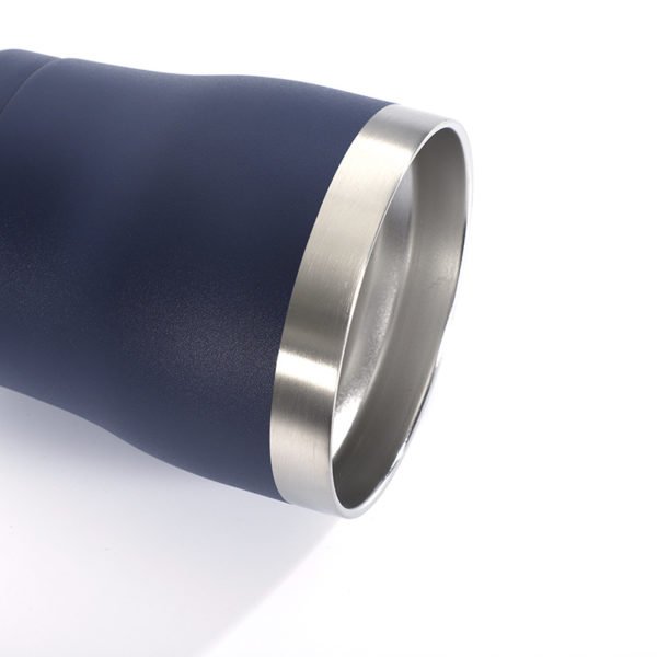 Multi-Colored Stainless Steel Wine Tumbler w/Clear Lid 10 Oz. - Image 2