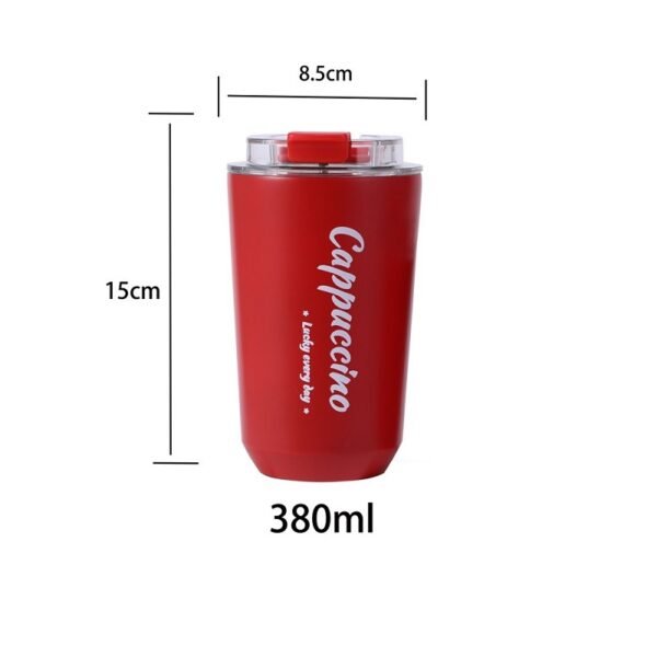 On-the-Go Double-Wall Stainless Steel Coffee Cup 12.5oz - Image 2