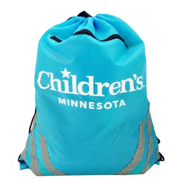 Reflective Pocket Drawstring Bag - 图片 2