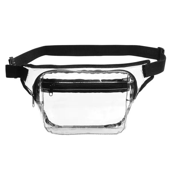 Transparent 2-Zipper Fanny Pack - 图片 2