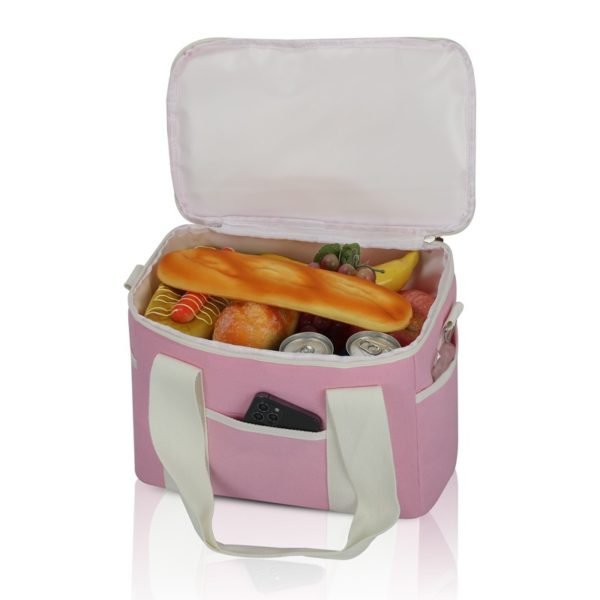 Canvas Picnic Insulated Lunch Cooler Bag - 图片 2
