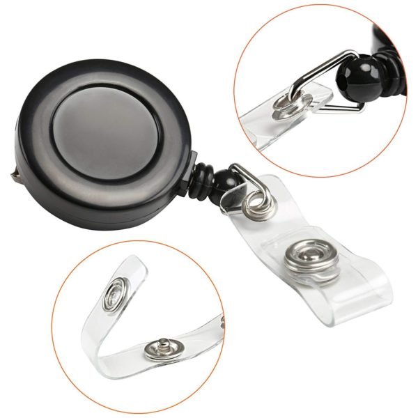 Custom Plastic Retractable Badge Reel With Metal Belt Clip - 图片 2