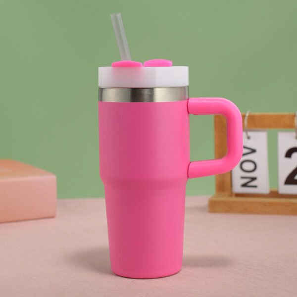 Stainless Steel 14oz Car Ice Bar Thermos Tumbler with Handle - 图片 2